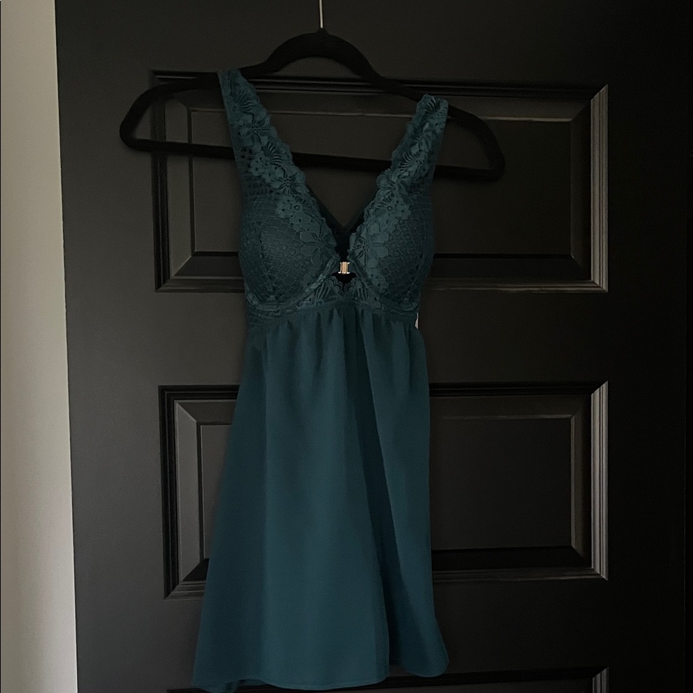 Auden Teal Lace Chemise